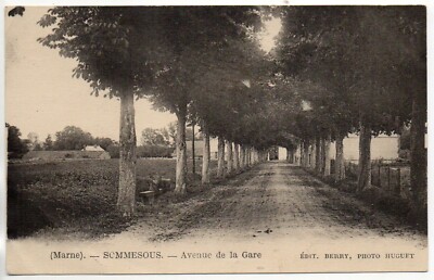 SOMMESOUS - Marne - CPA 51 - Avenue de la Gare - 