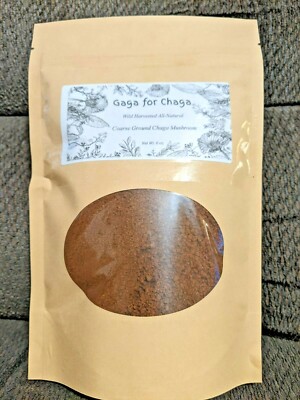 Wild Harvested All-Natural Coarse Ground Chaga Powder 6 oz