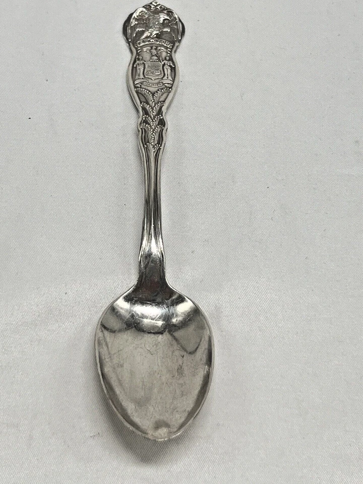 Cuchara de recuerdo vintage coleccionable New York William Rogers Mfg Co 6" Foto 2 de 4