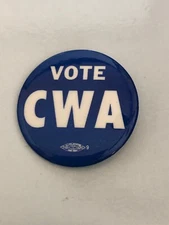 vintage Vote  CWA campaign pin pinback button political presidential election 2"