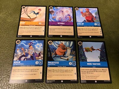 Disney Lorcana The First Chapter Complete Set Error Errata Cards NM/M  (NON-FOIL) | eBay
