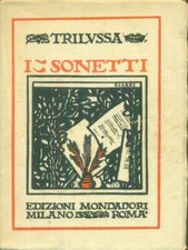 I SONETTI PRIMA EDIZIONE  TRILUSSA MONDADORI 1922 