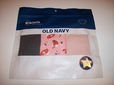 Old Navy Underwear Underpants Girls Bikini Fox 3pk S M L XL New