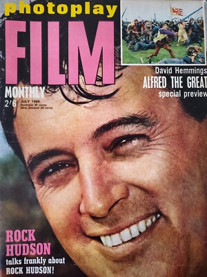 PHOTOPLAY JULY 1969 KRAKATOA EAST OF JAVA, ROCK HUDSON, TERENCE STAMP,  MR CHIPS