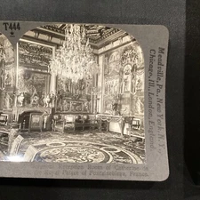 Reception Room Catherine De Medici Royal Palace France Stereoview Photo Card