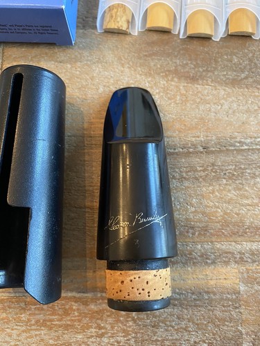 Vintage Geo M. Bundy 3 Alto Clarinet Mouthpiece With Cap + New Reeds NICE !! - Picture 2 of 9