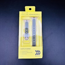 Heyday Watch Silicone Band for Apple Watch 42/44/45/49 mm Black on White