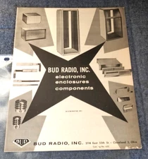 1962 ~ BUD Radio Inc.  ~ Catalog No. 62C ~ Electronic Enclosures Components