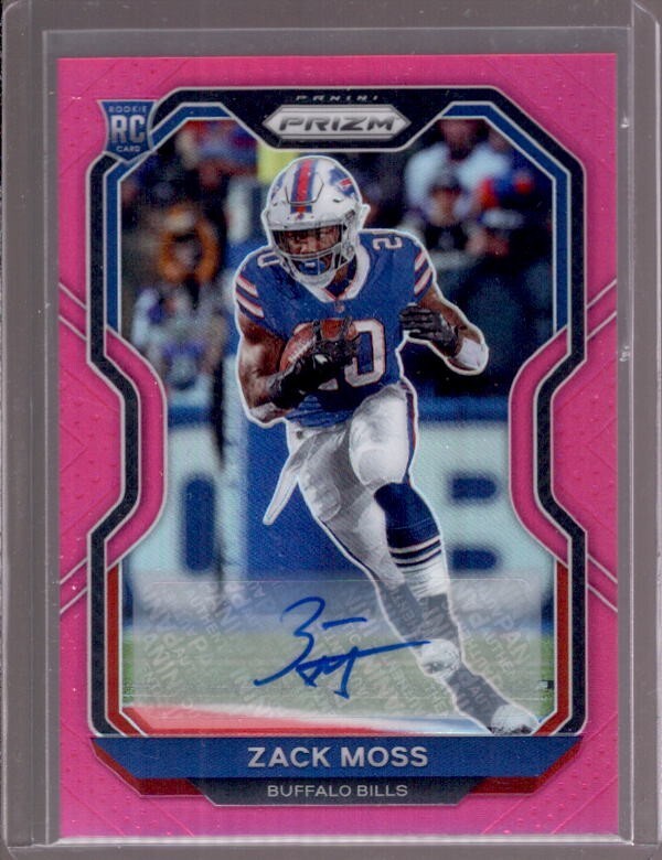 ZACK MOSS 2020 Panini Prizm #311 Pink Prizms Rookie RC Autograph Auto SP