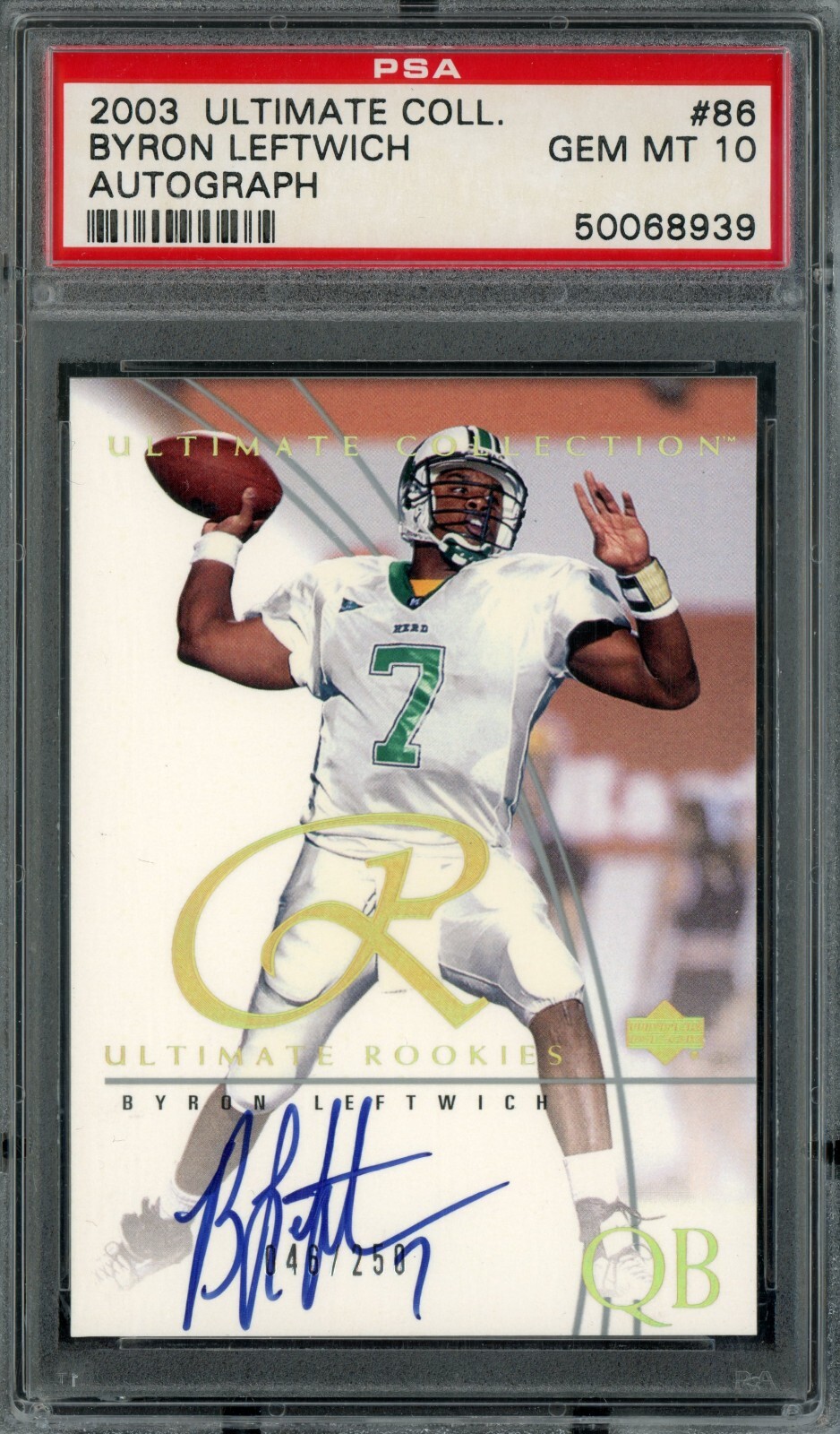 Byron Leftwich Ultimate Collection #86 Autograph