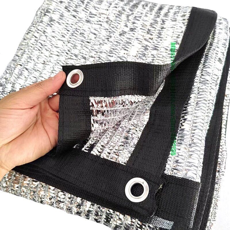 Red de protección solar reflectante de papel de aluminio para cochera exterior red anti-UV