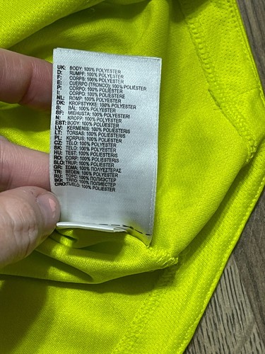 Adidas Shirt, Youth Boys Size Small, Yellow, Long Sleeve Shirt, Activewear - Picture 11 of 12