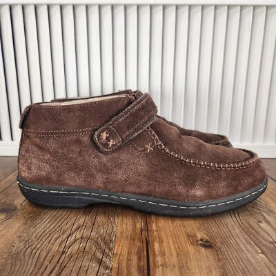 Jeffrey Fitzhugh Ankle Boots Mens 11.5 Brown Suede Moc Toe  display picture 3