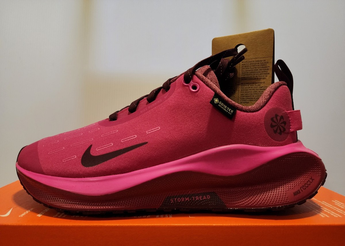 Nike ReactX Infinity Run 4 GTX Gore-Tex Fireberry Pink FB2197-600 Women's Size 6 | eBay