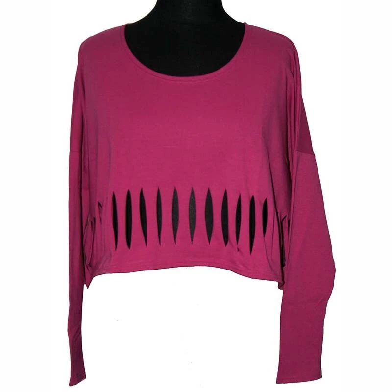 BORIS INDUSTRIES Shirt Jersey Cut-Out-Look 42 44 46 48 (EG) pink langarm - Bild 1 von 1