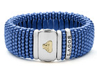 New Lagos Blue Caviar Ultramarine Statement Ceramic Caviar Bracelet 23mm Size M