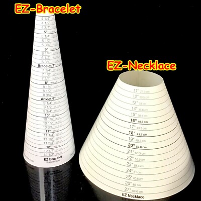 EZ Bracelet Sizer Gauge Travel Size(4''-12.5'') or EZ Necklace Size 11''-27'' choose