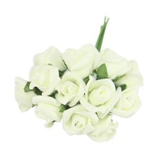 Bundles of 12 Mini Foam Rose Bunches! Bulk Wholesale Artificial Flowers Craft