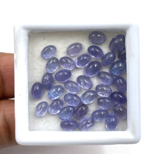 Pierre Précieuse Tanzanite Bleutée 73,40 Carats - Taille Ovale - Création Labo