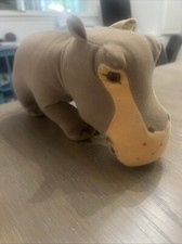 Rare Vintage Steiff Animal Mockie Hippo 1120/20 Preowned Vintage