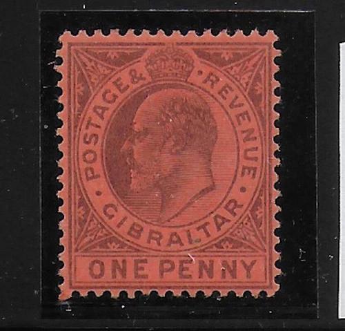 GIBRALTAR  1903   Edward  VII    MLH-VF   #   Y.T. 38