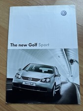 Volkswagen VW Golf Sport Brochure  2004 Model Year Issue 1 2004 FSi TDi