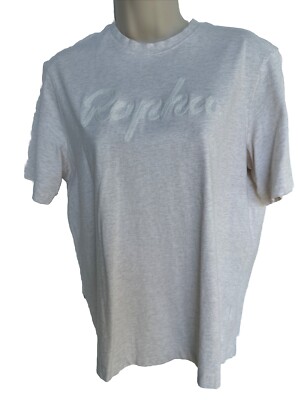 Rapha Shirt Womens Size M Beige Cycling Biking Bike Cotton Performance Top Tee