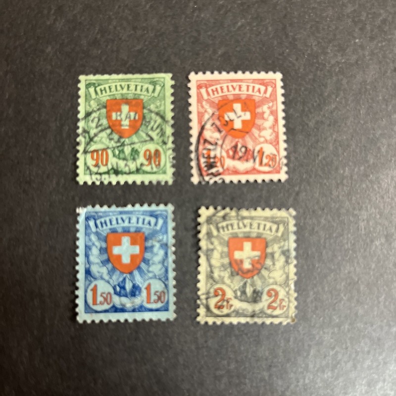 1933 Switzerland Sc. 200-203 Used Complete Set $31