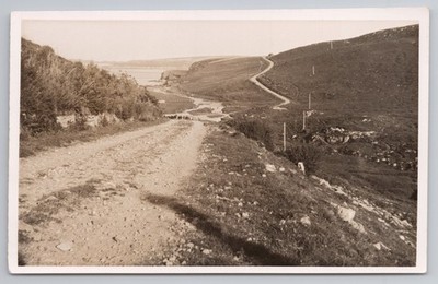 RPPC Unbekannte Küstenstraße Schafherde Hügel Landschaft Hieronymus Ltd