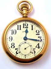 Vintage Illinois Bunn Special 21-Jewel Railroad Pocket Watch, 1910's