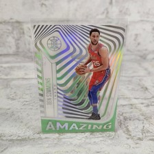 2020-21 Panini Illusions Amazing Clear #8 Ben Simmons Green Parallel 76ers