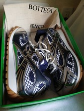 Bottega Veneta Orbit Sneakers Blue/Silver -Brand New With Box - Size 43 US 9.5
