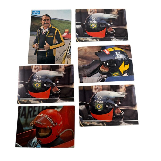 Postcards vintage anni '70 Piloti F1 6 pcs