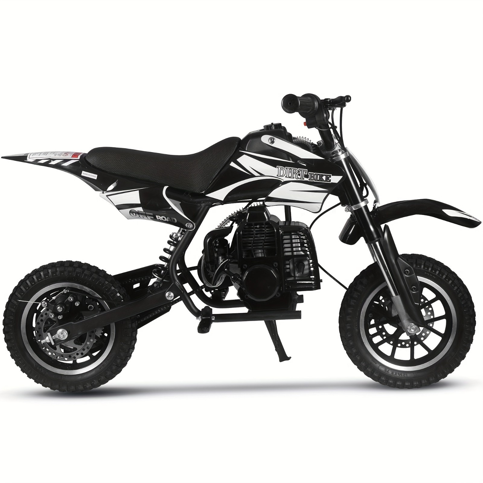Gas Dirt Bikes, Dirt Bike, 49 CC 2-Stroke Gas Bike (Model :DB001) black