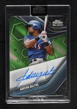 2023 Chrome Black Green Refractor 99/99 Adrian Beltre Adrián Beltré Auto HOF tw0