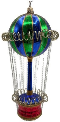 Christopher Radko Cloud Bound Hot Air Balloon Christmas Tree Ornament 01-0951-0