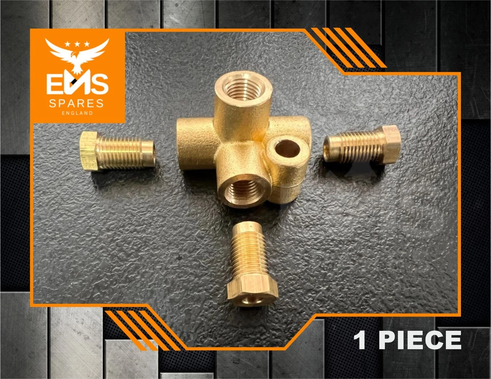 Land Rover Series 1 2 2a 3 Brass Brake Pipe Union 4 Way Connector 241690 565719