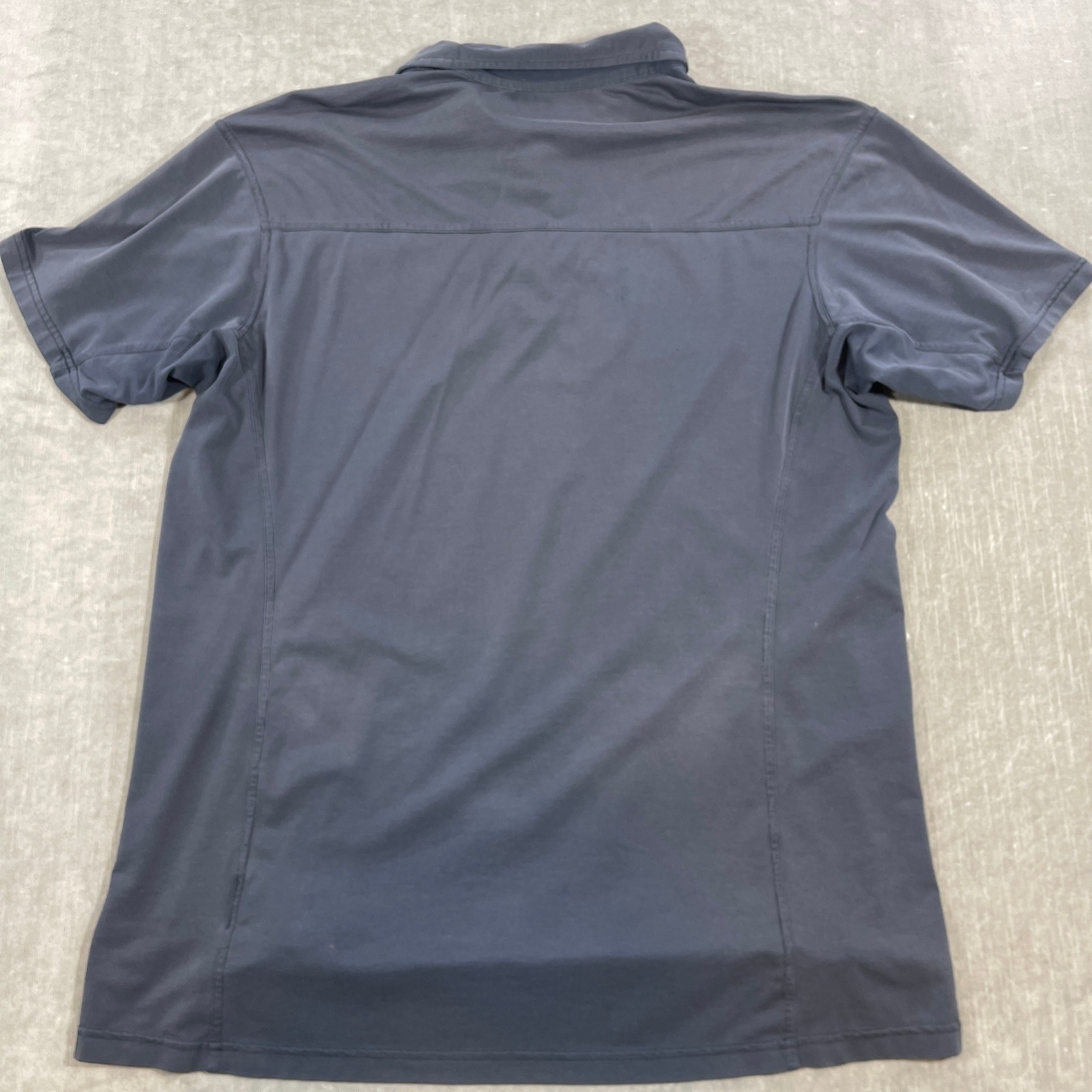 Arc'teryx Mens XL Gray Performance Breathable Short Sleeve Polo Shirt thumbnail 8