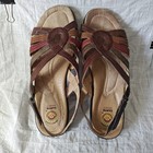 Earth Spirit Carlisle Brown Leather Sandal Sz 11 OpenToe Sling Back Gelron2000 — photo 1