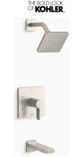 Kohler K-TS23502-4G-BN 1.75 GPM Parallel Tub and Shower Trim Package Brushed Ni