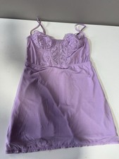 Urban Outfitters Women s Small Lingerie Style Lilac Babydoll Corset Top 366