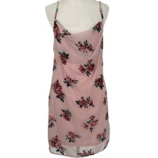 American Eagle Women Sleeveless Mini Pink Slip Dress Romantic Feminine Medium
