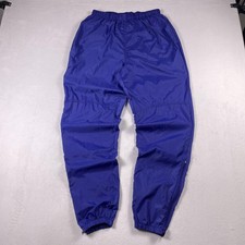 Vtg 90s Nike Track Pants Mens XL Blue Nylon Windbreaker Joggers Athletic Warmup