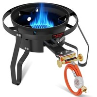 11,5Kw Hockerkocher Gusseisen Gasbrenner Outdoor Camping Herd 700Mbar Wokbrenner