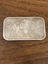 SilverTowne RETRO BUFFALO R 1 oz Silver BAR .999 Fine Mint Horizontal Bar 94.43 per troy oz