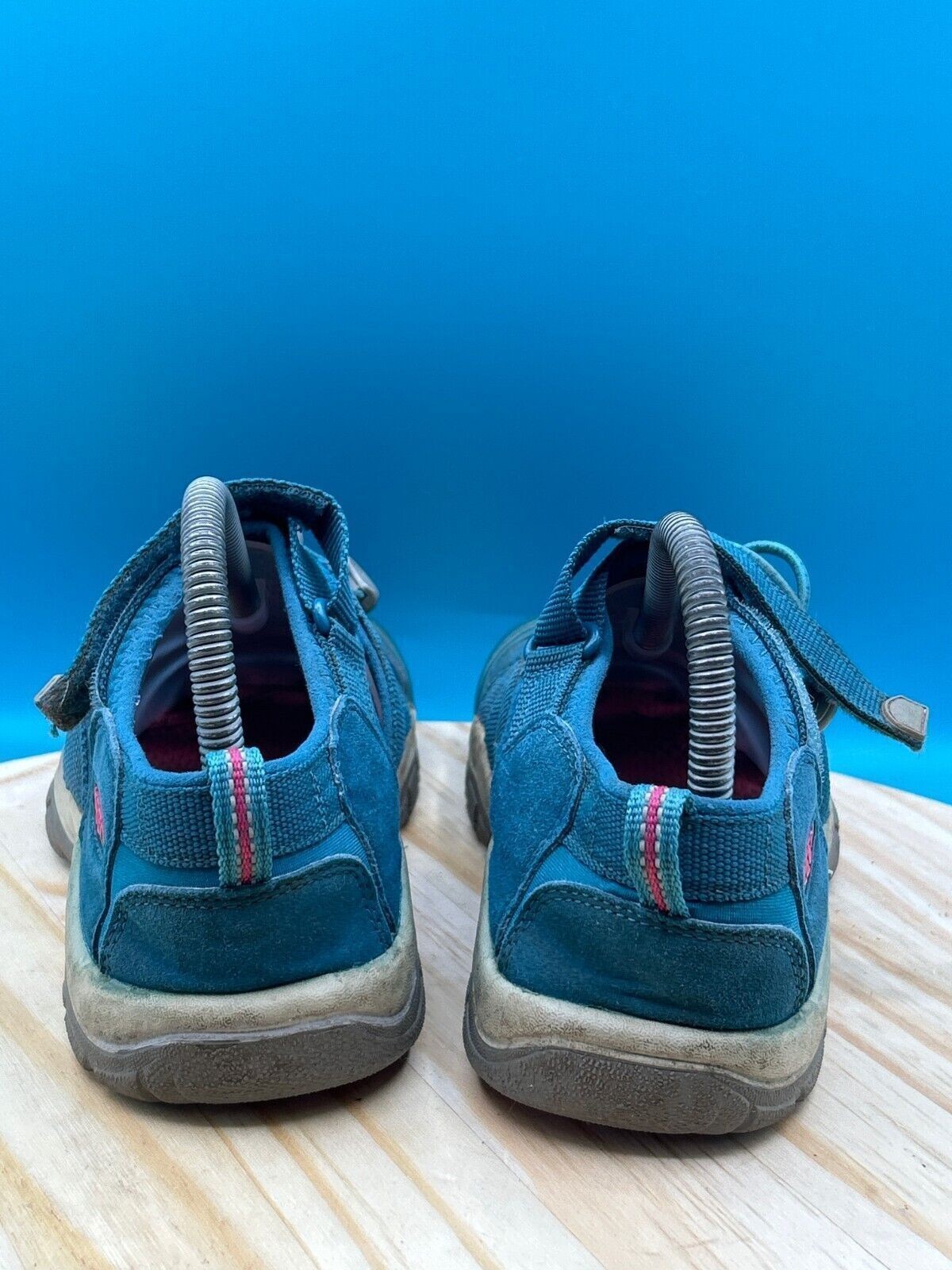 Keen Newport 1020362 sandalo outdoor bambino taglia 5 rosa acqua cordino gancio e anello