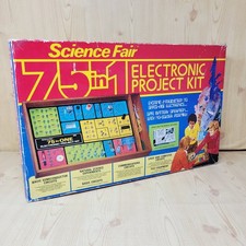 1976 Radio Shack Science Fair 75 in 1 Electronic Project Kit NOT WORKING AS-IS