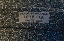 Herm s Paris Silk Tie 7078 OA Blue Honeycomb Bridle Chain Link Equestrian