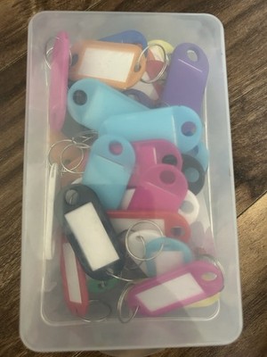Lot Of Key ID Tag Key Ring Holders