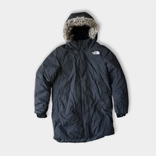 The North Face Girls Arctic Parka Down Winter Coat Black M 10-12